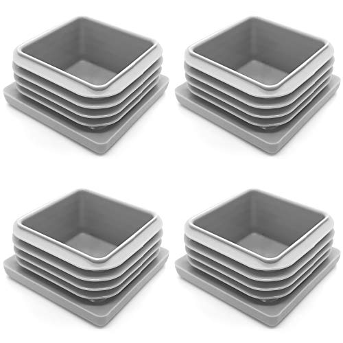 Enkotrade 4 Stück Lamellenstopfen Grau für Vierkantrohre, 32x32 mm, Rohrabdeckung aus hochwertigem Polyethylen Kunststoff, Stopfen, Endstopfen, Kappen, Gleiter | Rohrstopfen Quadratisch Enkotrade 4 Stück Lamellenstopfen Grau für Vierkantrohre, 32x32 mm, Rohrabdeckung aus hochwertigem Polyethylen Kunststoff, Stopfen, Endstopfen, Kappen, Gleiter | Rohrstopfen Quadratisch von Enkotrade
