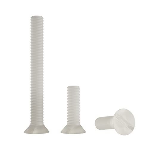 Enkotrade 4 Stück M3, 25mm, Senkkopfschrauben mit Schlitz Kunststoffschrauben Schrauben Sortiment Set Plastikschrauben Nylon Enkotrade 4 Stück M3, 25mm, Senkkopfschrauben mit Schlitz Kunststoffschrauben Schrauben Sortiment Set Plastikschrauben Nylon von Enkotrade