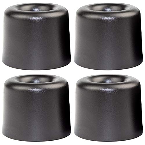 Enkotrade 4 Stück Türstopper Ø 20mm, zum Festschrauben, aus Kunststoff, Türpuffer Türanschlag oder als Möbelfuß verwendbar von Enkotrade