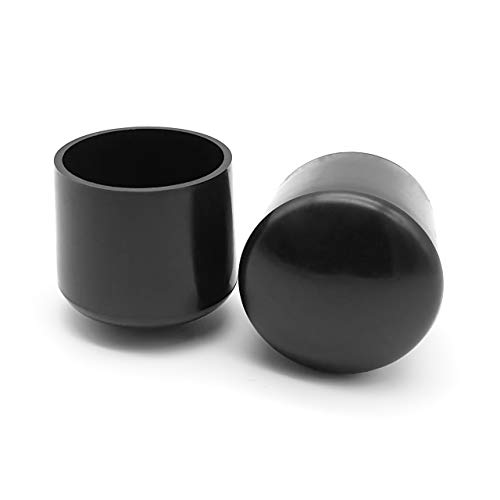 Enkotrade 4er Set Gleitkappen Stuhlbeinkappen, für Außenrohr Ø 20 mm, Rohrabdeckung aus hochwertigem Polyethylen Kunststoff, Kappe, Endkappe von Enkotrade