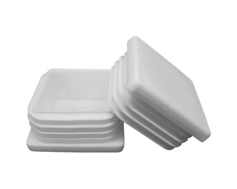 Enkotrade Endkappe Lamellenstopfen, (21-St), Weiß, quadratisch, 30 x 30 mm, UV-beständig. Made in Germany von Enkotrade