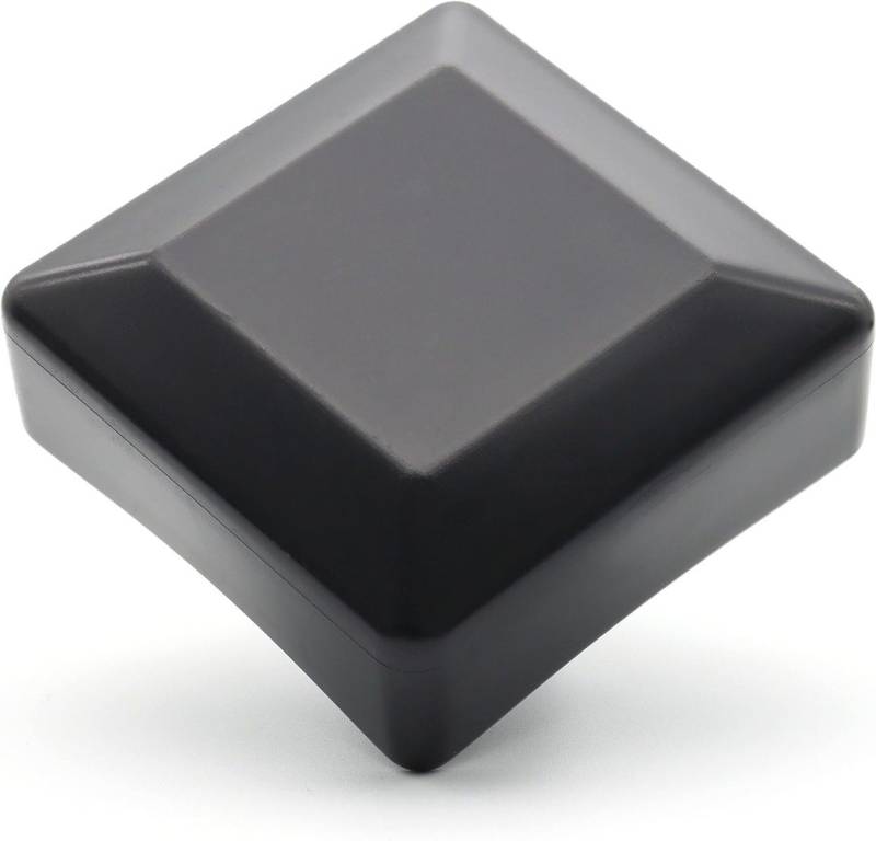 Enkotrade Zaunpfosten Zaunkappen quadratisch, (21-St), Schwarz, Quadratisch, 16 x 16 mm, witterungsbeständig. Made in Europa von Enkotrade