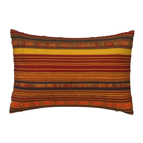 EnkzpoHen Kissenbezug mit verstecktem Reißverschluss, rechteckig, Indianer-Muster, bequem, atmungsaktiv von EnkzpoHen