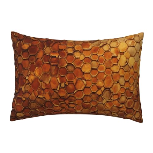 EnkzpoHen Kissenbezug mit verstecktem Reißverschluss, rechteckig, Weinkorkdruck, bequem, atmungsaktiv von EnkzpoHen