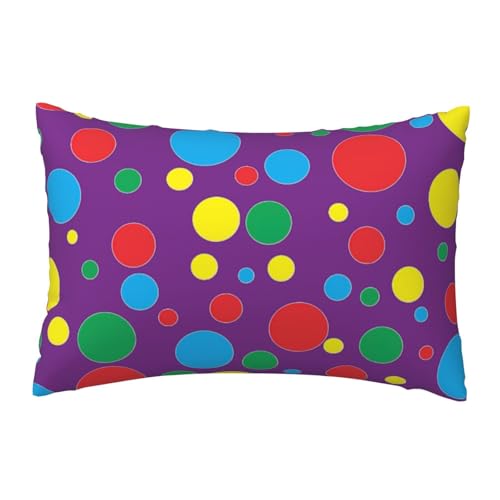 EnkzpoHen Kissenbezug mit verstecktem Reißverschluss, rechteckig, gepunktet, bequem, atmungsaktiv von EnkzpoHen