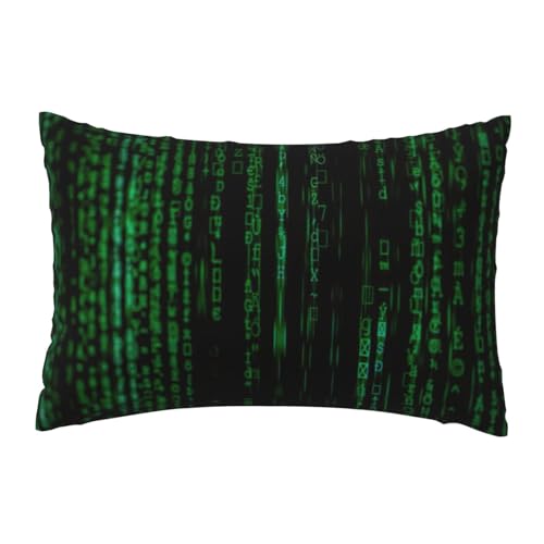 EnkzpoHen Kissenbezug mit verstecktem Reißverschluss, rechteckig, mit Hacker-Era-Druck, bequem, atmungsaktiv von EnkzpoHen