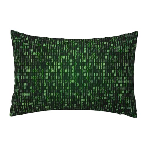 EnkzpoHen Kissenbezug mit verstecktem Reißverschluss, rechteckig, mit Hacker-Era-Druck, bequem, atmungsaktiv von EnkzpoHen