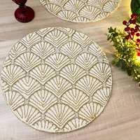 6Er Set, Handgefertigte Stickerei Und Perlenarbeit Tischset/Platzdeckchen, Ladegerät 6Er Set, Handgefertigte Stickerei Und Perlenarbeit Tischset/Platzdeckchen, Ladegerät von Enlivenstores
