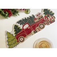 Enliven, Weihnachts-Spezial-Perlenläufer, Weihnachtsbaum Auf Einem Lkw, Geschenk Für Sie von Enlivenstores