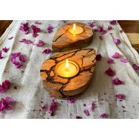 Handgefertigte Teelichthalter Aus Holz | Einzigartige Gastgeschenke in Tropfenform Geschenke von Enlivenstores