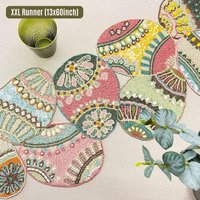 Handgemachter Osterei Tischläufer 33x152cm von Enlivenstores
