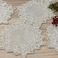 Handgemachter Perlentischläufer, Weihnachten Und Neujahr von Enlivenstores