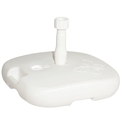 Enne Palstica 10000 Schirmständer Papillon, 20 Liter für Schirmstöcke, ø: 18-32 mm, Polyethylen weiß von Enne Palstica