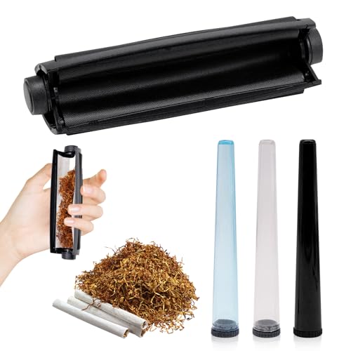 Joint Drehmaschine Zigaretten 110 mm Konisch Drehhilfe Joint Roller mit 3 Zigarettenaufbewahrungsröhren für Drehtabak von Ennoxwi