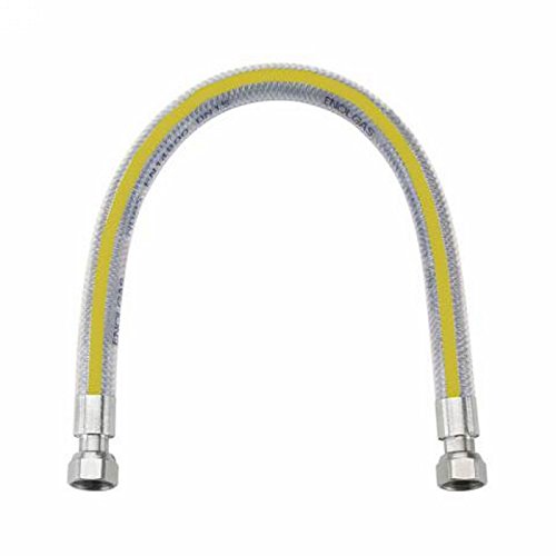 Schlauch für Gas in Edelstahl beschichtet mit Mantel Gelb 1/2 'x 1,5 mt von Enolgas