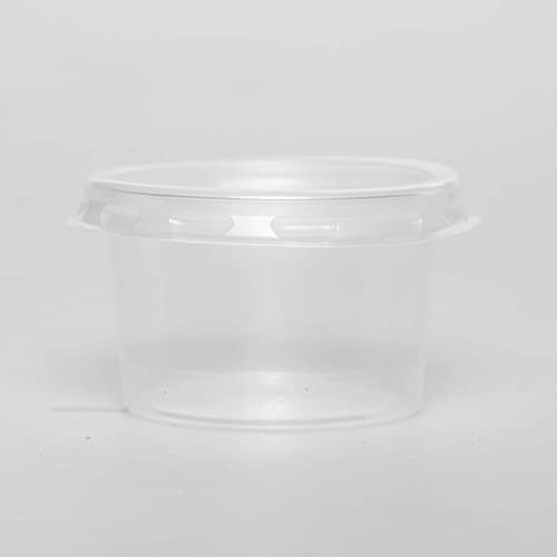 Enpack - Dressingbecher mit Deckel 30 ml aus PP 500 Stück - Probierbehälter für Dressings, Soßen oder Snacks - Einweggeschirr - Einwegschalen (30 ml) von Enpack