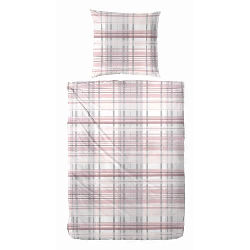 Enrico Coss Edelflanell Bettwäsche Rauma rosa 1 Bettbezug 135 x 200 cm + 1 Kissenbezug 80 x 80 cm von Enrico Coss
