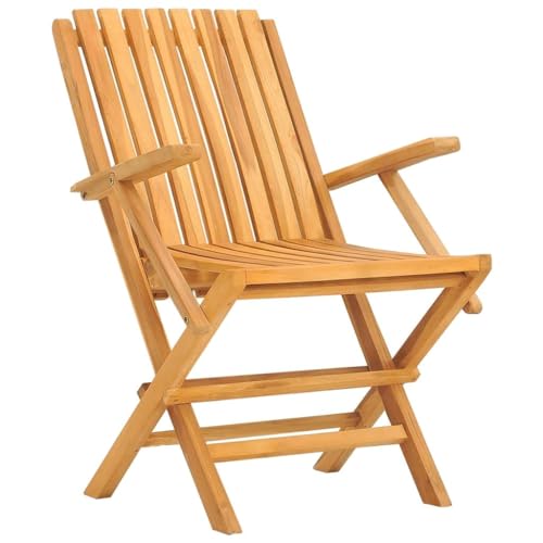 [Enshey] Gartenstühle 8-teilig – Klappsessel-Set aus Teakholz, 67 x 90 cm, langlebige Holzsitzgelegenheiten für den Au?enbereich – Gartenstuhl aus massivem Holz für M?bel-Set von Enshey