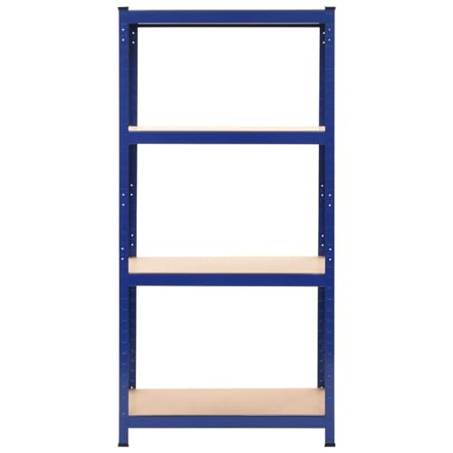 Enshey [NEU] Storage Organizer – Freistehendes mehrstufiges Regal mit Rahmen und Holzwerkstoffböden-Blau(80 x 40 x 160 cm) von Enshey