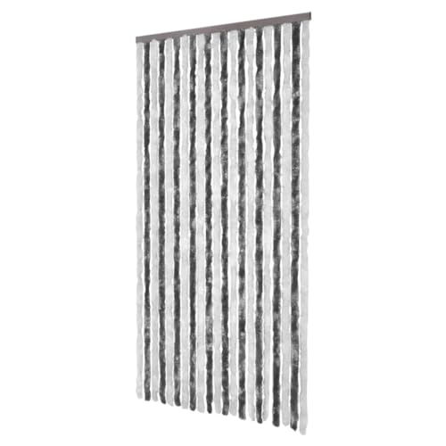 [Produkt: Enshey Magnetischer Fliegengitter-Vorhang für Grau und Weiß, 90 x 220 cm, Chenille] – Sommer-Mesh-Türvorhang für Fenster, Fliegennetz, Anti-Tür-Mesh-Mehrfarbig(100 x 220 cm) von Enshey