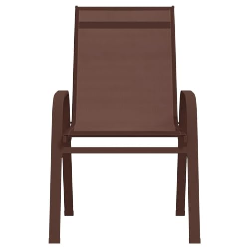 [Stapelbare Gartenstühle von Enshey, 2 St, Schwarz] – Gartenstühle, M?bel, stapelbare Gartensitze, langlebiges Material, Set mit 2 schwarzen stapelbaren Stühlen von Enshey