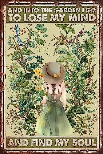 Art Signs – Vintage-Blechschild aus Metall, Plakate, Dekoration – und in den Garten I Go to Lose My Mind and Find My Soul 30 x 20 cm Art Signs – Vintage-Blechschild aus Metall, Plakate, Dekoration – und in den Garten I Go to Lose My Mind and Find My Soul 30 x 20 cm von Ensound