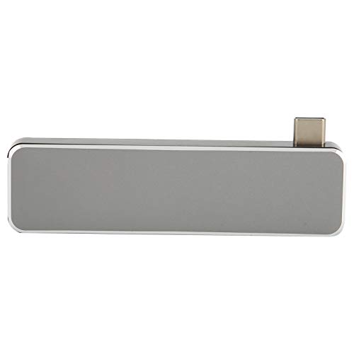 5-in-1-Typ-C-Adapter, Dual-Kartensteckplatz Typ-C-zu-Speicherkarten-Adapter Schnelle Übertragung Klein Tragbar für Mobiltelefon für Tablet von Entatial