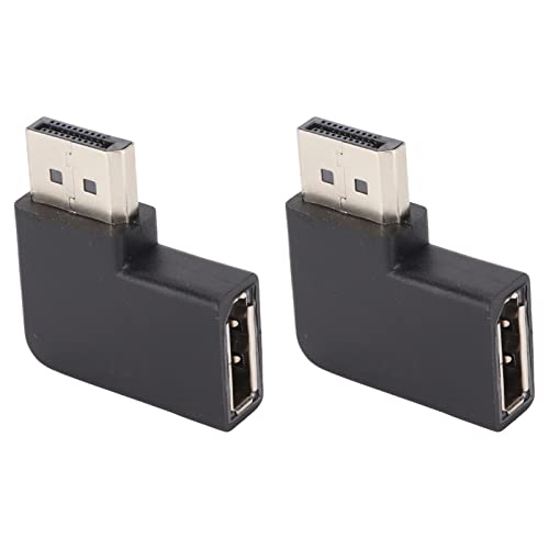 Entatial 90-Grad-Ausgangsadapter, praktischer Displayport-Extender mit 7680 x 4320 Auflösung, weit kompatibel für Laptops für Desktops für Spielekonsolen von Entatial
