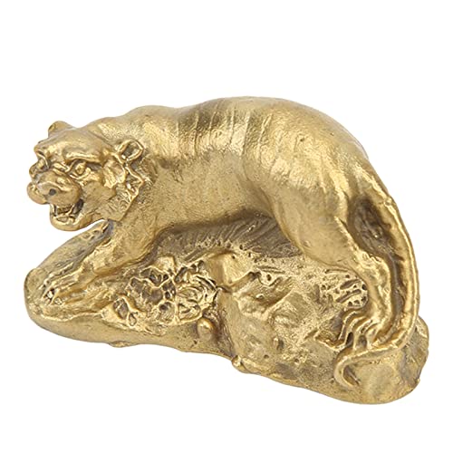 Entatial Chinesischer Neujahrstiger, vertreibe böse Geister. Hochwertige, langlebige und robuste Tigerstatue aus Messing von Entatial
