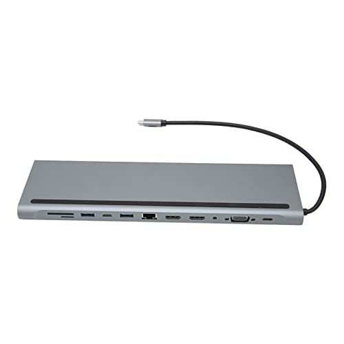 Entatial USB C zu Ethernet Hub, Multiport USB C Hub PD Aufladen 12 in 1 Videoausgang für Laptop für Computer Entatial USB C zu Ethernet Hub, Multiport USB C Hub PD Aufladen 12 in 1 Videoausgang für Laptop für Computer von Entatial