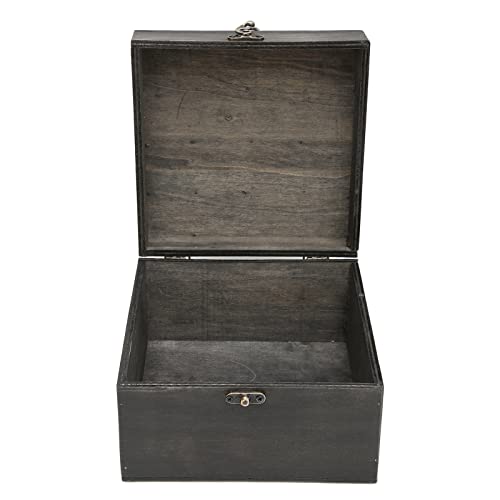 Holz Aufbewahrungsbox, Vintage dekorative Piraten-Schatzkiste für Heimtextilien für Frauen von Entatial