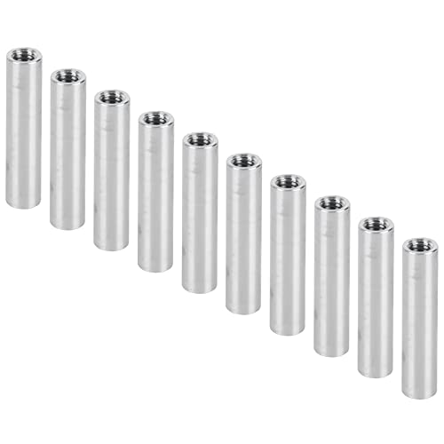 Säule aus Aluminiumlegierung, runde Abstandshalter M4 x 0,7 mm, 10 Stück, langlebige Abstandshalter für die Werkstückverbindung zur strukturellen Unterstützung(Länge 26mm) von Entatial