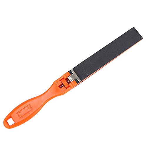 Schleifpapierfeile, 28x270mm Orange Gitarren-Bass-Bundschleifwerkzeug, Großer Griffbrett-Reparatur-Schleifstab Gitarren-Schleifpapier-Clip-Stick von Qinlorgo