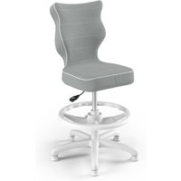 Ergonomischer Schreibtischstuhl Kindergröße 133-159 cm Grau Petit Drehstuhl mit Fußring Ergonomischer Schreibtischstuhl Kindergröße 133-159 cm Grau Petit Drehstuhl mit Fußring von Entelo