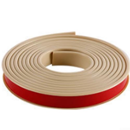 1 Meter U-förmige Kantenschutzstreifen, flexibler TPE-Schutz für Möbelsicherheit, für Kanten von Tischen und Schreibtischen (beige 12 mm) von Entgoinggo