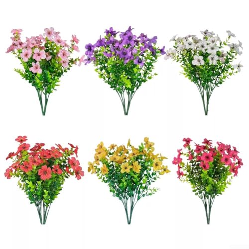 12 Bündel Seidenblumen Morning Glory für den Außenbereich, perfekte Kunstpflanzen für Haus und Garten 12 Bündel Seidenblumen Morning Glory für den Außenbereich, perfekte Kunstpflanzen für Haus und Garten von Entgoinggo