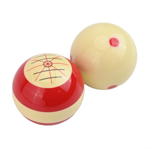 2 Stück Billard-Trainingsbälle mit verschiedenen Schlagpunkten zur Verbesserung der Fähigkeiten im Pool 2 Stück Billard-Trainingsbälle mit verschiedenen Schlagpunkten zur Verbesserung der Fähigkeiten im Pool von Entgoinggo