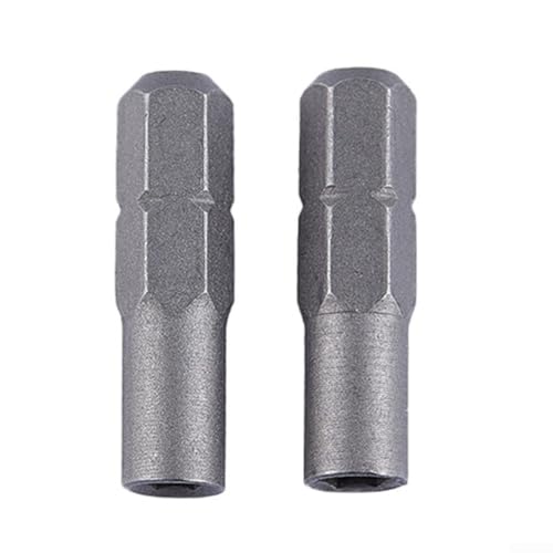 2 x Einsatz-Bit-Adapter für Elektroschraubendreher mit 4 mm Sechskantschaft, sandgestrahlte Oberfläche für Integrität 2 x Einsatz-Bit-Adapter für Elektroschraubendreher mit 4 mm Sechskantschaft, sandgestrahlte Oberfläche für Integrität von Entgoinggo
