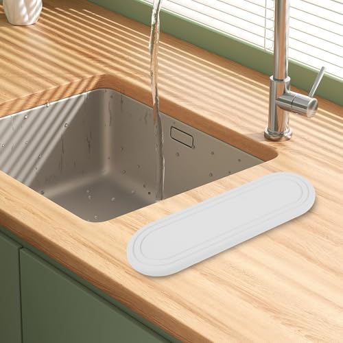 2 x wasserabsorbierende Kieselgur-Tabletts, stilvolle und funktionale Spülbecken-Ablagen für den täglichen Gebrauch (D) von Entgoinggo