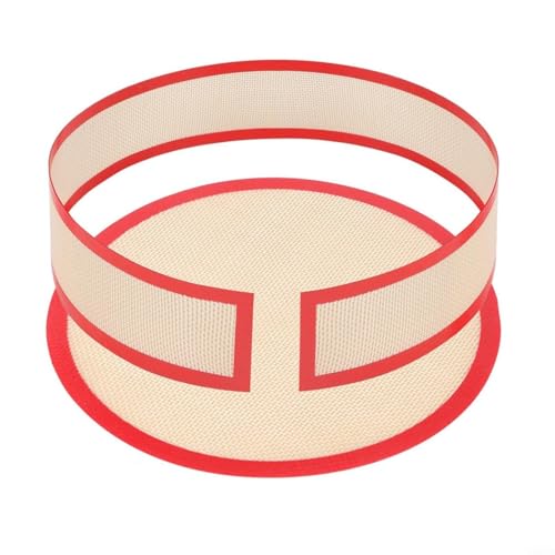 22,9 cm Silikon-Backmatte für Springform mit auslaufsicherer Fähigkeit (rot) von Entgoinggo