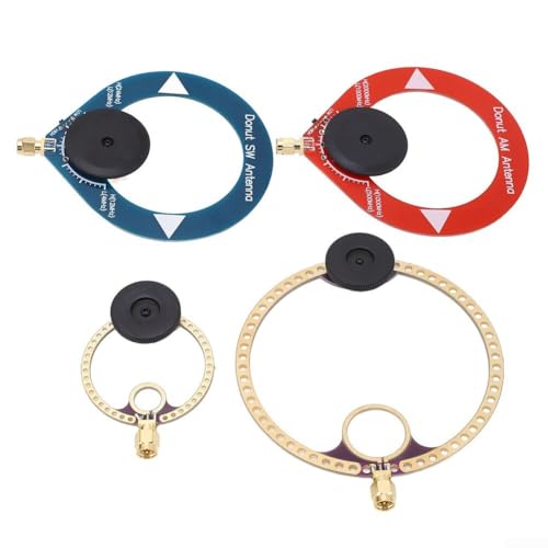 4 x Mini-Ringe, Transceiver-Schleifenantenne, tragbares Set für UV-Donut-Antenne, bietet verbesserten FM- und SW-Radiosignalempfang und lange Lebensdauer von Entgoinggo