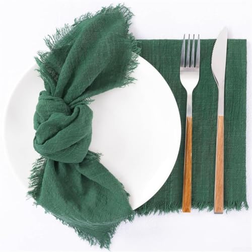 6 x Baumwoll-Servietten für den täglichen Gebrauch und festliche Anlässe, 42 x 42 cm, Grün 6 x Baumwoll-Servietten für den täglichen Gebrauch und festliche Anlässe, 42 x 42 cm, Grün von Entgoinggo