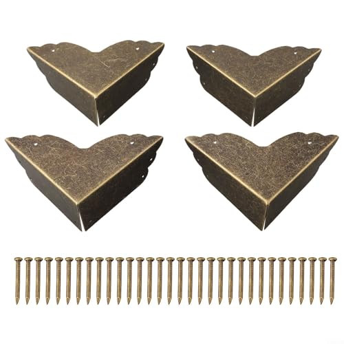 Antikes Bronze-Eckenschutz-Set enthält 4 Schutzteile und Schrauben für einfache Anwendung Antikes Bronze-Eckenschutz-Set enthält 4 Schutzteile und Schrauben für einfache Anwendung von Entgoinggo