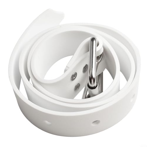 Aquatic Silikon Scuba Diving Weight Belt Equipped with Secure Quick Release Mechanism for Convenience (White) von Entgoinggo