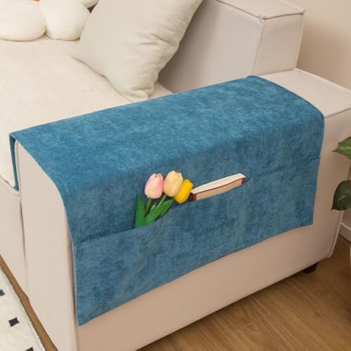 Armlehnenbezüge für Sofas Schutz für Ihre Wohnzimmermöbel (tiefblau) von Entgoinggo