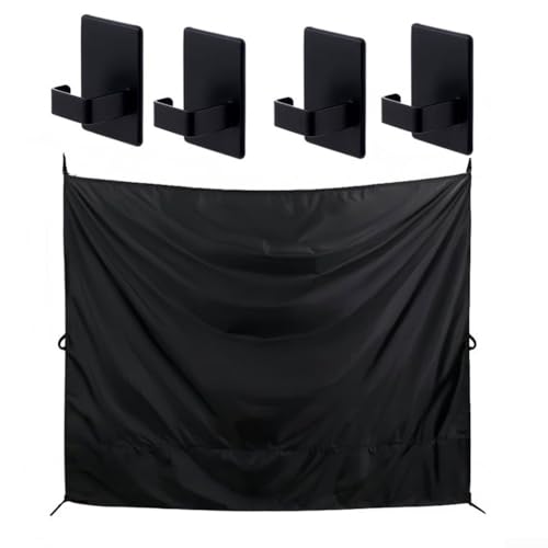Auto Camping Duschvorhang und Hecktür Sichtschutz Schatten mit Magnethaken Oxford Stoff Sonnenschutz für Outdoor und Reisen von Entgoinggo