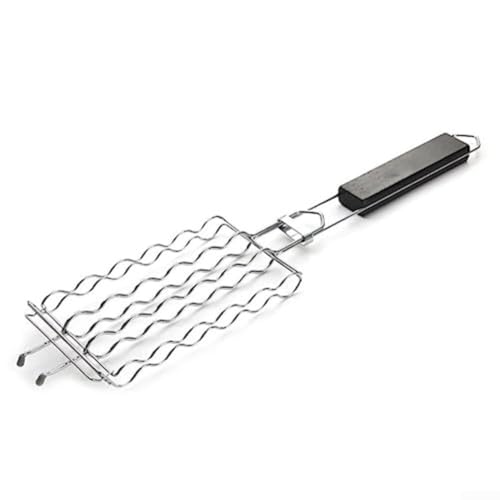BBQ Grill Wurstgestell Edelstahlkonstruktion zum Grillen von bis zu 6 Würstchen auf einmal von Entgoinggo
