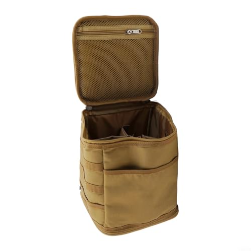 Camping Essentials Tasche groß und praktisch für Ihre Outdoor-Abenteuer (Khaki) von Entgoinggo