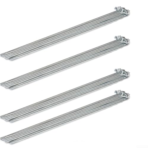 E-Bike-Zubehör-Set mit starker Konstruktion, insgesamt eine Reihe von robusten, zuverlässigen Komponenten (36 Stück) (Silber, 12G, 130 mm) von Entgoinggo