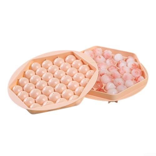 Easy DeFor Molding Ice For Mold for 37 Hockey Pucks Safe and for All Your Drink Needs (Pinkish) von Entgoinggo